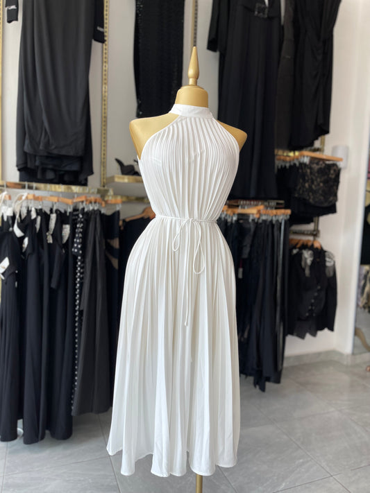 VESTIDO PLISADO HALTER
