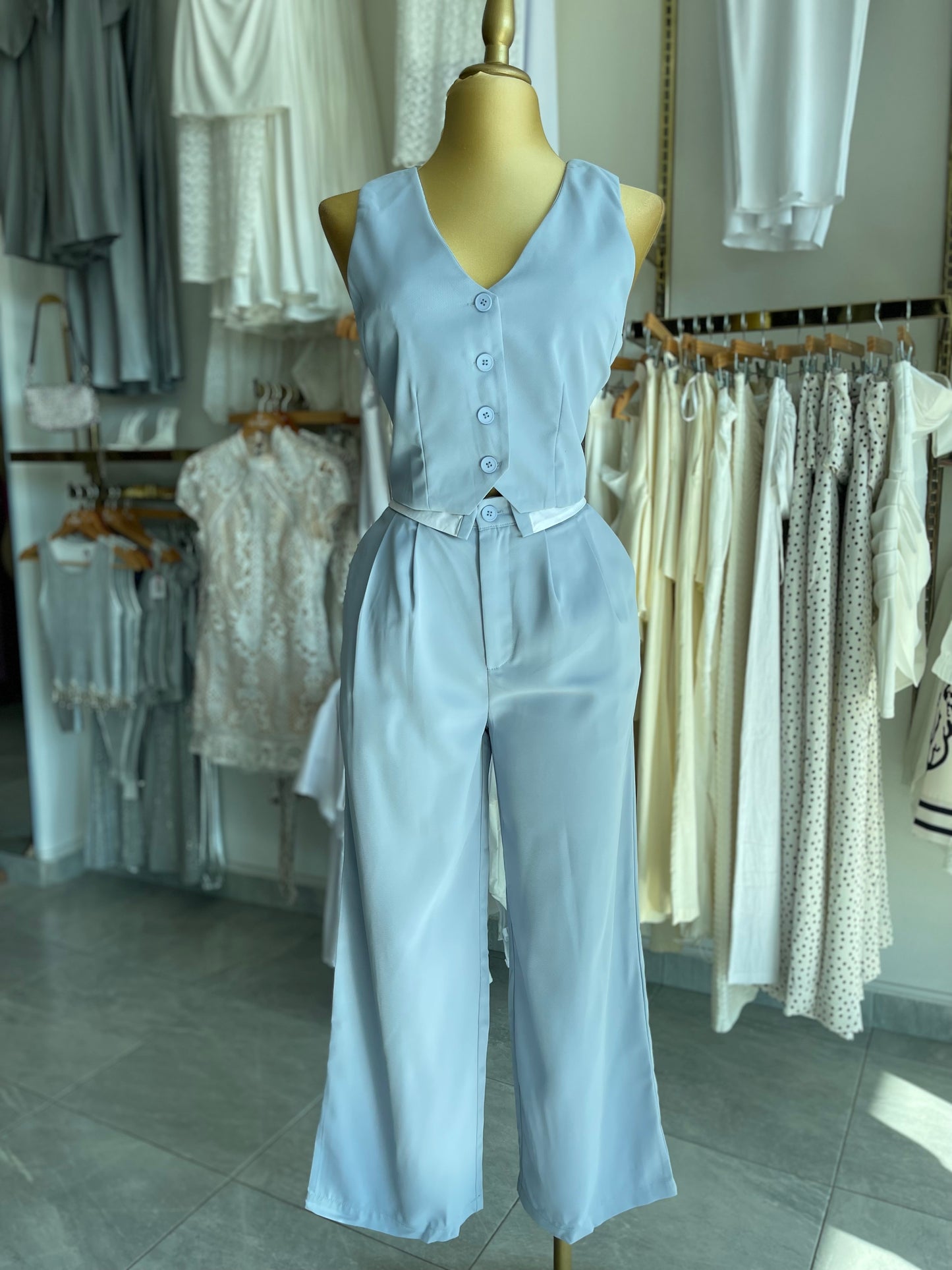 SET SASTRE CHALECO AZUL