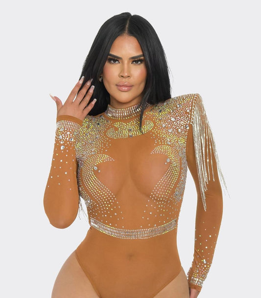 BODY NUDE CRISTALES BEIGE