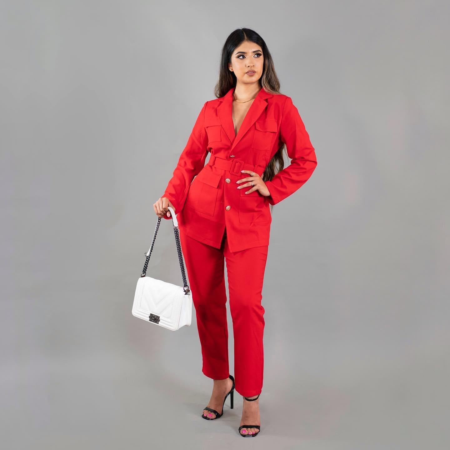 SET BLAZER MANGA LARGA