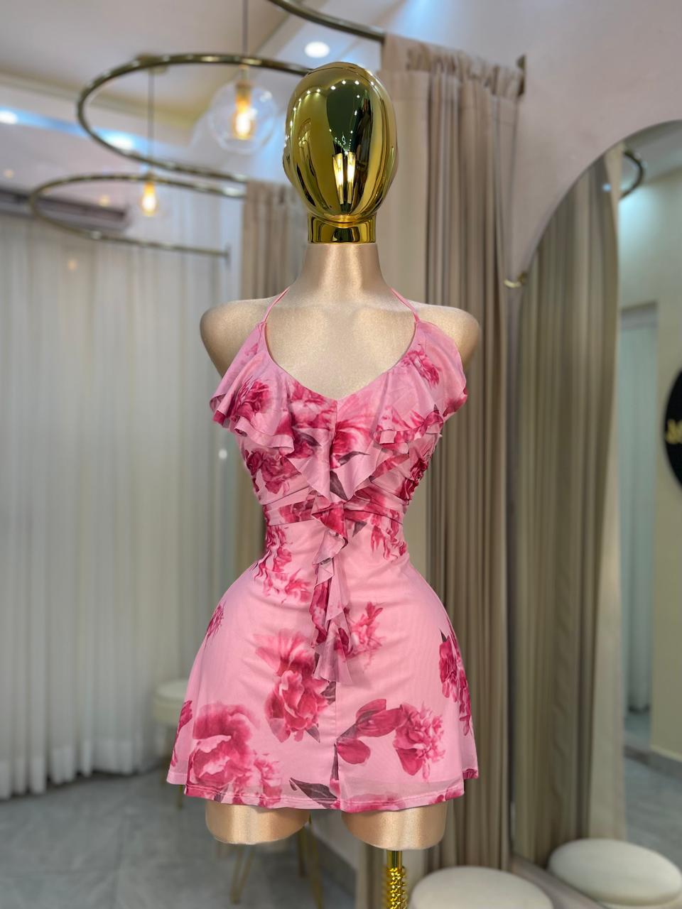 VESTIDO MINI EST FLORES