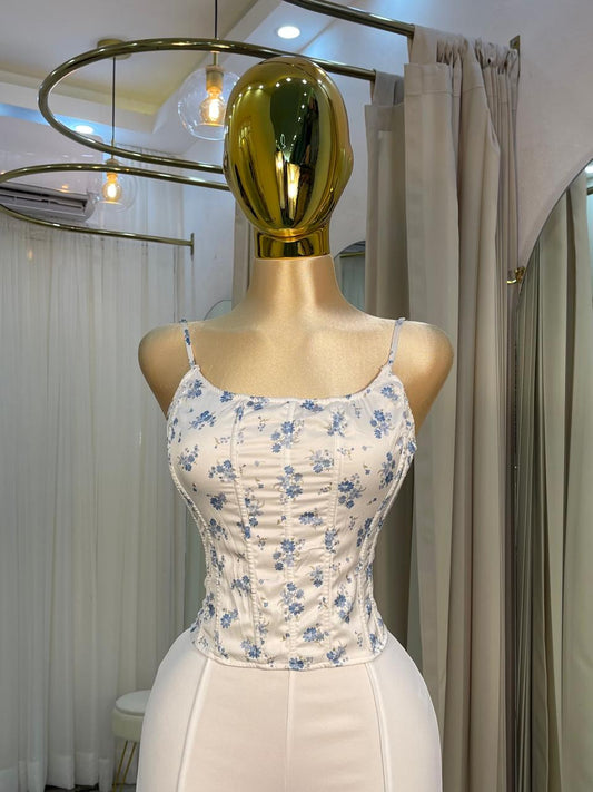CORSET VINTAGE FLORES