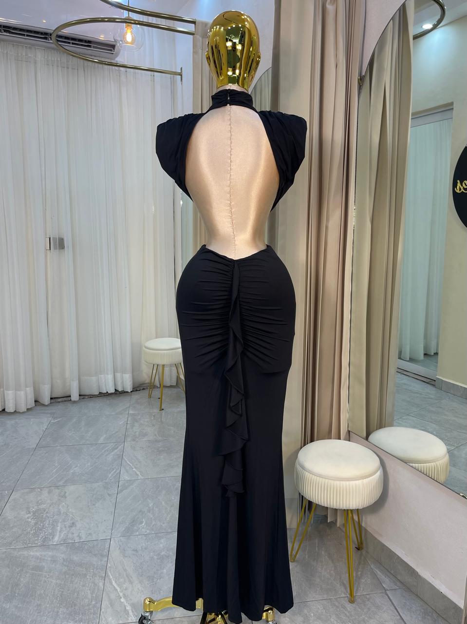 VESTIDO MAXI CUT OUTS HOMBRERA