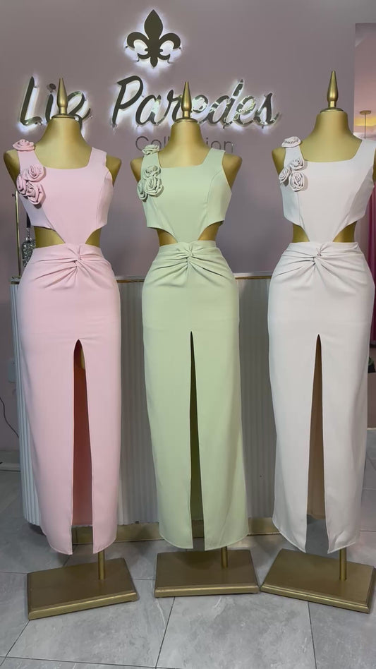 VESTIDO MAXI FLOR